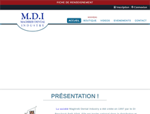 Tablet Screenshot of mdi-dentaire.com